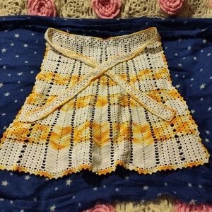 Crocheted apron